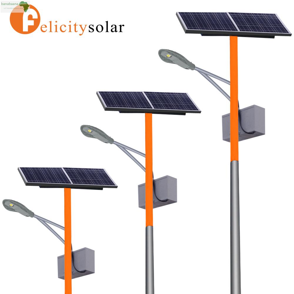 Lampadaire Solaire de LED Pro Bridgelux pour L'éclairage Public 60W avec  Télécommande • IluminaShop France